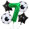 Miniatyrbillede 1 af 5: Gigant, Ballon Nummer, Balloner Til Fødselsdage, Fodbold Dekorationer