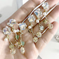 Miniatyrbillede 4 af 7: 8 stk. Neglecharms Metal Alloy 3D Neglediamanter Rhinestone Krystal Neglesøm Manicure Smykker til Håndværk DIY Neglekunst Vedhæng