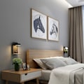 Miniatyrbild 2 av 5: Minimalistisk Design RV LED Sänglampa Läslampa, Justerbar Ljusstyrka 350° Roterbar Aluminiumbas Diffus Enhetligt Ljus För Sovrum Vardagsrum