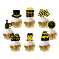 Miniatyrbillede 3 af 6: 12 Styk Happy New Year Cupcake Toppers, 2024 Fest
