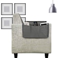 Miniatyrbild 2 av 5: Soffbricka Fällbar Arm Förvaringshållare Bord 600D Oxfordtyg Sidofickor för Soffa