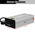 Miniatyrbillede 4 af 5: El-cykeloplader 54,6 V 4 A passer til 48 V litiumbatteri, el-cykel