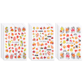 Miniatyrbild 1 av 5: Höstnagelstickers, självhäftande höstnagelsdekaler lönnlöv nagelkonstdesign för Thanksgiving, 12 ark, 9,5*6,3 cm