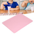 Miniatyrbilde 1 av 8: Silikon Placemat Vanntett Sklisikker Bordmatte Varmeisolerende Pute for Barnehageelever 41x31x1cm (Mørk Rosa)