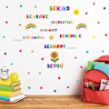 Miniatyrbillede 5 af 7: Farverige Inspirerende Vægsticker med Motiverende Sætninger