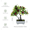 Miniatyrbillede 2 af 5: Kunstige frugt potteplanter, kunstige grønne planter