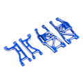 Miniatyrbild 6 av 7: Aluminiumlegering Främre Bakre Övre Nedre Fjädringsarmar för Traxxas 1/10 MAXX 2.0 RC Bil Mörkblå
