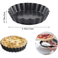 Miniatyrbild 2 av 5: Vågiga Ringformar för Tartes, Högkvalitativ Non-Stick Konstruktion Kolstål, Återanvändbara Bakformar för Pajer och Kakor, Ugnssäker Upp Till Höga Temperaturer