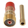Miniatyrbild 8 av 8: 4 st TIG Gaslins Kit Vit Keramisk Kopp Kort Fasad Elektrodhållare Anslutning för WP 17 18 26