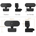 Miniatyrbillede 5 af 5: Webcam 1080P HD Stream Video Streaming, Optagelse, Konference Digitalt Webkamera HDR Video med Mic til PC, Laptops og Desktop