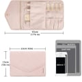 Miniatyrbillede 2 af 5: Bagsmart Smykke Organiser Taske Til Rejser, Smykke Opbevaring Rejsetilbehør Til Ringe, Øreringe, Halskæder, Ure, Sort