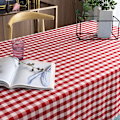 Miniatyrbild 4 av 4: Rutiga bordsdukar rektangulär - Fläckbeständig, vattentät och tvättbar bordsduk Gingham för utomhuspicknick, semestermiddag (6 storlekar, 5 färger)