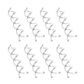 Miniatyrbillede 2 af 8: 20 Spiral Hårnåle Twist Clips Runde Hårklemmer Hårstyling Sp