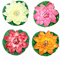 Miniatyrbillede 1 af 8: NAVAdeal 4 stk. 7 tommer kunstige flydende skum Lotusblomster til