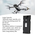 Pikkukuva 7 / 8: Drooni litiumakku 3.7V 1800mAh Ladattava Vaihtoakku E88 E88Pro E99 P1 P5 E525 RC Quadcopter Droonille