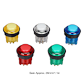 Miniatyrbilde 7 av 8: 5 stk Arcade Trykknapper Profesjonelle LED-belyste Trykknapper for Spillmaskin 5V