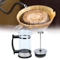 Miniatyrbild 1 av 8: 350ml Handbryggning Kaffepresskanna Värmebeständig Kaffe Te Bryggare Kanna Vattenkokare för Hemmakontor
