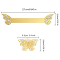 Miniatyrbilde 5 av 8: 100 stk Butterfly Papir Serviettringer Bryllup Fest Serviett Tab