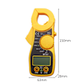 Miniatyrbild 4 av 5: Multimeter digital AC DC Clamp Meter Voltmeter Amperometer Ström Clamp Ohmmeter LCD Volt Tester Fickformat Multitester digital