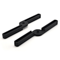 Miniatyrbilde 4 av 5: 2 stk (svart + rød) Foldbar Silikon Trivet, Sammenleggbar Utvidbar, Lett, Fleksibel Slitesterk Sklisikker Gryteholder Kryssdesign Varmeputer Kjøkkenutstyr