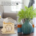 Miniatyrbild 7 av 8: Ramadan Nedräkningskalender Trä Dekorativ Prydnad DIY Eid Kalender för Hemfest Semester Typ A