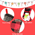 Miniatyrbild 5 av 7: Julstrumpor, hjärtevärmande gåva med fint hantverksmässigt material, originaldesign för mångsidig dekoration och generös storlek, personlig