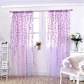 Miniatyrbild 3 av 8: Spets Blommig Skir för Fönster Dörr, Broderade Dörrgardiner Högkvalitativ Polyester Transparent Spets Tyg Elegant Design för Vardagsrum Sovrum