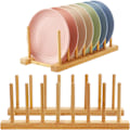 Miniatyrbild 1 av 7: Elegant Diskställ i Bambu, Kompakt Storlek Multifunktionell Förvaring för Eleganta Hemlösningar