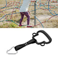 Miniatyrbild 1 av 8: Gymnastikringar för barn ABS Monkey Style Pull Up Ring med hängande rem Utomhus Barn Klätterutrustning Svart