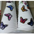 Miniatyrbillede 7 af 7: 10 stk. Butterfly Formet Jern-På-Patches til Tøj