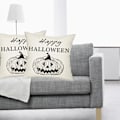Miniatyrbillede 3 af 5: 4 stk Halloween Hør Pudebetræk Hjemmevarer Sofa Kontorstol