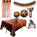 Miniatyrbilde 1 av 5: Festartikler for 30 – – inkluderer Halloween-tallerkener
