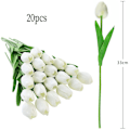 Miniatyrbild 2 av 6: Konstgjorda tulpaner för hemdekorationer, Elegant Symbolik Polyuretan Material Real Touch Latex Blomsterarrangemang för Bröllopsdekor och DIY-dekor,