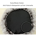 Miniatyrbilde 4 av 5: Vintervarm skall semi-lukket dyrebed rede 40cm gradient kaffe farge kort haug