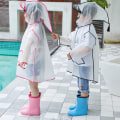 Miniatyrbild 6 av 8: Ponchos för regn, pojkar och flickor - återanvändbara