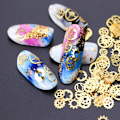 Miniatyrbillede 8 af 8: Boks-pakket (ca. 100 stk.) Ultratynde 3D Punk Time Gears Neglebeslag Neglekunst Dekorationer Legering Manicure DIY Negletips