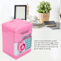 Miniatyrbild 8 av 8: Spargris Mini Automatisk Myntsparande Sparbössa Heminredning Artikel Leksak Present till Barn Rosa