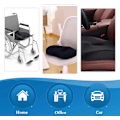 Miniatyrbild 4 av 5: Ortopedisk design med memory foam, bekväm sittdyna med andningsbart tyg för anpassningsbart stöd och tryckavlastning, ergonomisk sittkudde med långsam återgång
