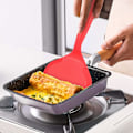 Miniatyrbild 4 av 8: Non-stick Stekspade, Värmebeständigt Köksredskap, Bred Spatel för Non-Stick Kokkärl, Livsmedelsgodkänd Silikonvändare (2-pack)