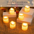 Miniatyrbilde 3 av 5: 12 stk LED-telys med gyllen varm lysflammeløs lyslys for jul bursdagsfest