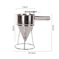 Miniatyrbild 2 av 5: Multifunktionella Konditoritratar i Rostfritt Stål, Premium Material Degdispenser för Crêpes, Med Perfekt Kontroll och Utrymmesbesparande Design