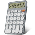 Pikkukuva 1 / 5: 12-numeroinen laskinkone kouluun, pöytäkoon 16 x 11 cm, suuret painikkeet, helppokäyttöinen LCD-näyttö, 15° kalteva näyttö lapsille