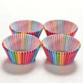 Miniatyrbild 4 av 6: Magiska Färgglada Muffinsformar, Standardstorlek Non-stick Bakplåtspapper För Födelsedagsmuffins, Livsmedelssäkert Papper Starkt Färgat Fettavvisande