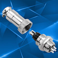 Miniatyrbild 7 av 8: 5 st GX12 4-stifts metallflygplanskontakt