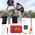 Miniatyrbild 3 av 5: Utomhus överlevnad nödutrustning kit camping vandring självhjälp verktyg låda pack