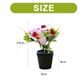 Miniatyrbilde 2 av 5: Kunstig blomst trehodet cymbidium liten bonsai kreativ