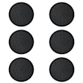 Miniatyrbillede 1 af 5: Sticker - 6 stk. runde, hævede, anti-slip coasters - sort