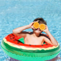 Miniatyrbillede 4 af 6: Frugtsformet Pool Float, Vandmelon Bade Ring Oppustelig Holdbar