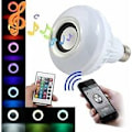 Miniatyrbild 2 av 5: Rgb E27 Glödlampa Multicolor Led Högtalare Bluetooth 16 Färger Ändras Med Fjärrkontroll Kompatibel Med Android Och Ios Glödlampa Musik