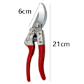 Miniatyrbild 2 av 5: Trädgårdssax, SK5 kolstålsklinga, med säkerhetslås för säker förvaring, presentidé för trädgårdsälskare (8\" ergonomisk design)